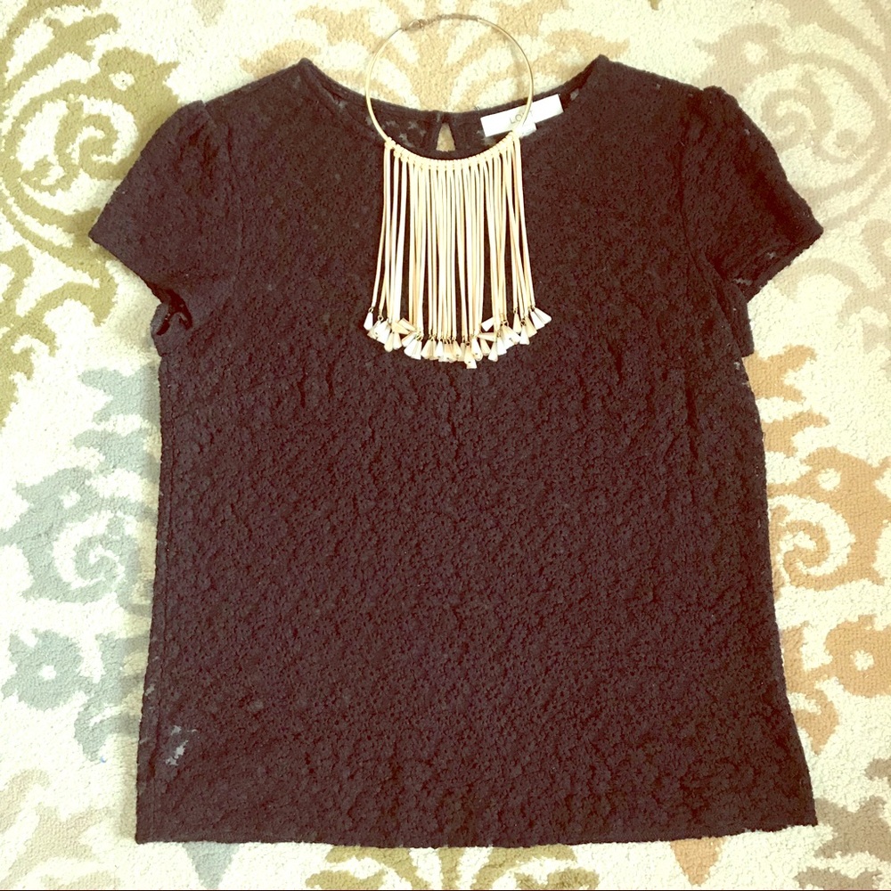 Sheer Embroidered Blouse